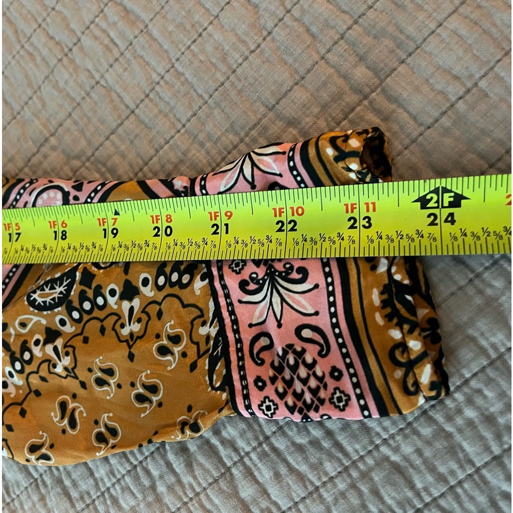 FARM Rio Pink and Gold Paisley Button-Down Shirt - Picture 12 of 12